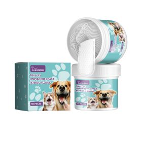 Pet Dental Teeth Cleaning Finger Wipes For Dogs & Cats -Selling On Amazon Is Prohibited (Option: A box of 50tablets)