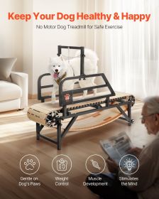 Dog Treadmill for Medium Dogs up to 220 lbs Indoor Pet Running Machine (Suitable Dog Breed: Large Dog L, Electric or Not: Non-Electric)