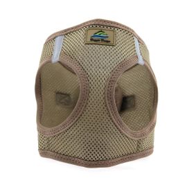 American River Solid Ultra Choke Free Dog Harness (Color: Fossil Brown, size: M)