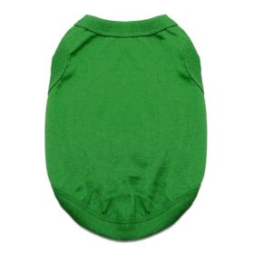 Cotton Dog Tank (Color: Emerald Green, size: large)