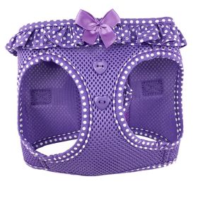 American River Choke Free Dog Harness Polka Dot Collection (Color: Paisley Purple Polka Dot, size: medium)